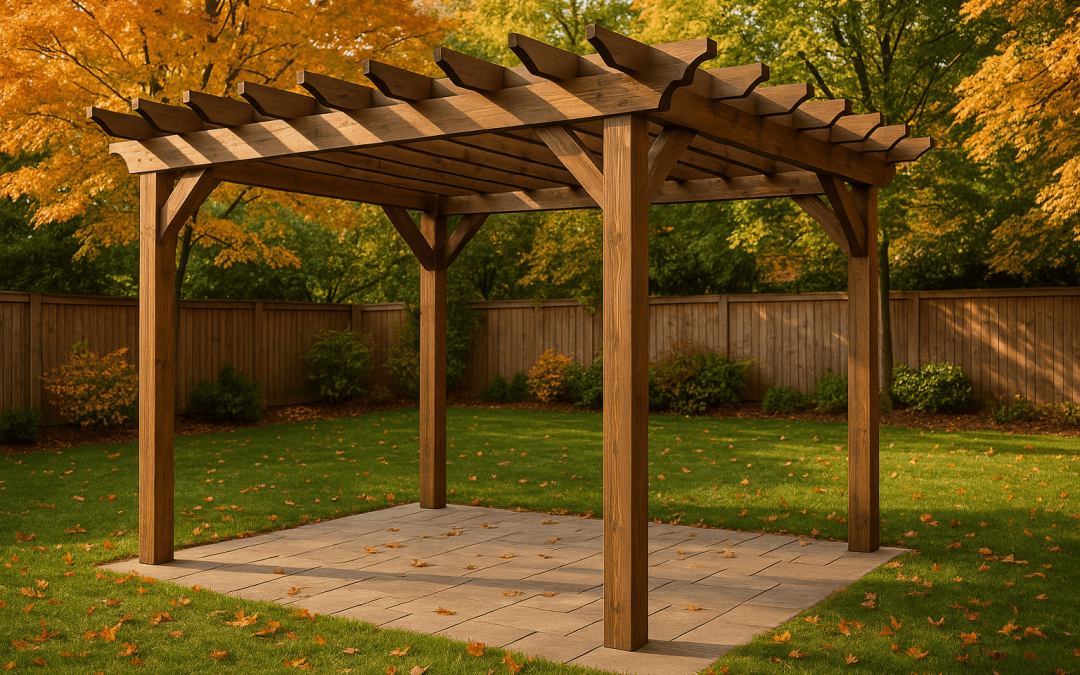 Mantenimiento de pérgolas de madera en invierno